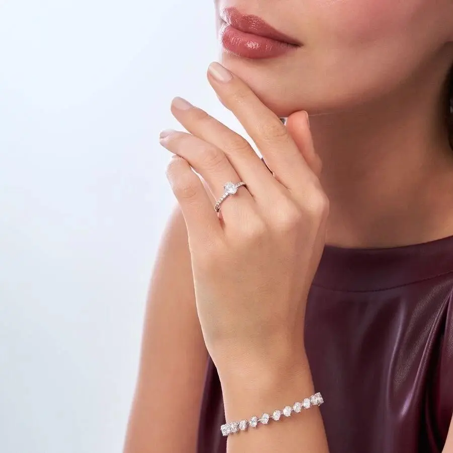 0,85 Karat Oval Pırlanta Tektaş Yüzük